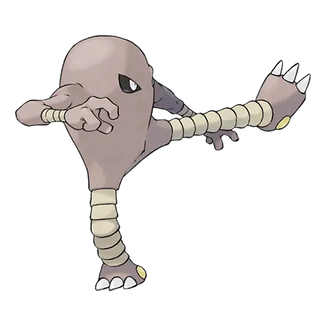 Hitmonlee official artwork