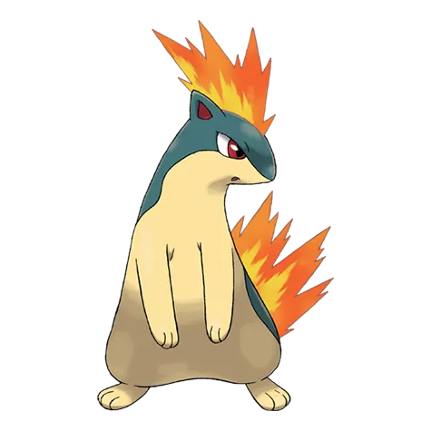 Quilava official artwork