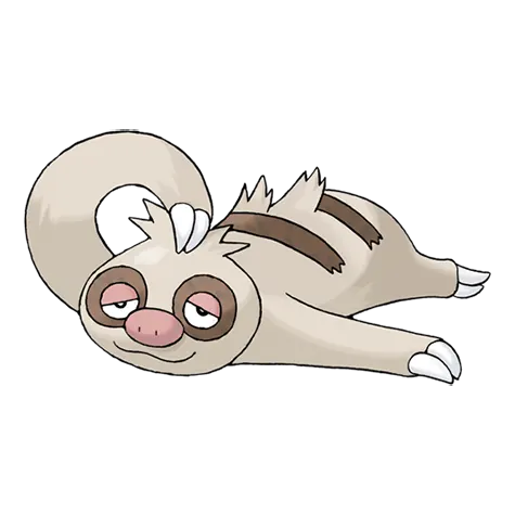 Slakoth official artwork