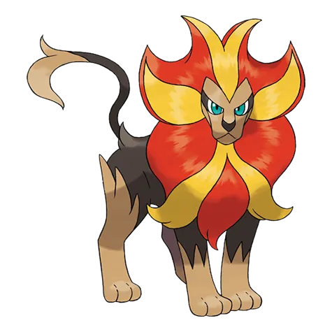 Pyroar Male official artwork