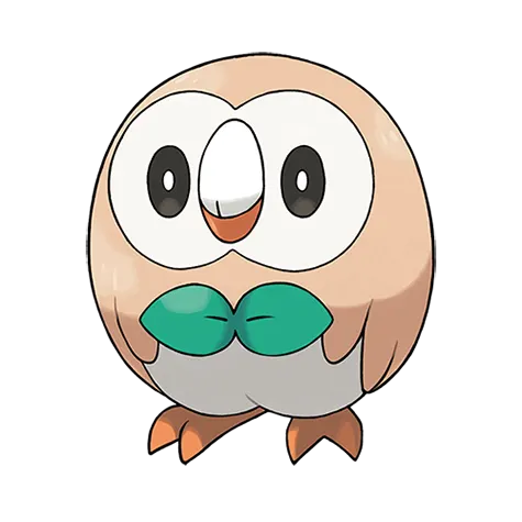 Rowlet official artwork